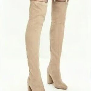 Tan Over the Knee Soft Pull On Boots by M4D3 Nordstroms size 8.5 - Like New